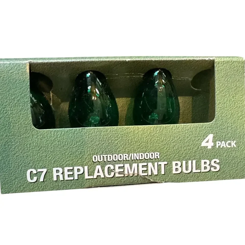Vintage C7 Christmas Holiday Bulbs Lot 30 Multi Clear Replacement Lamps READ